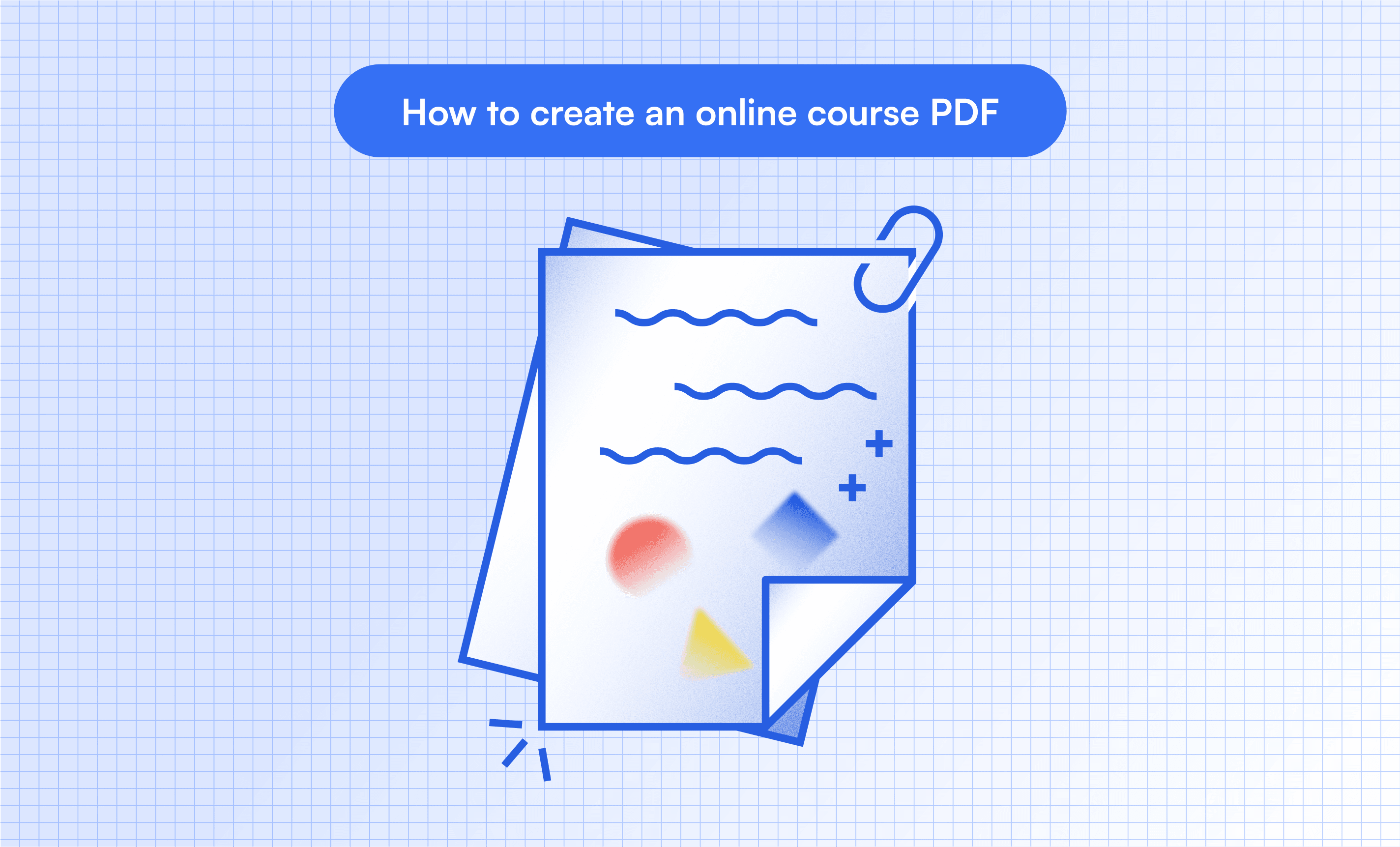 How to create an online course PDF